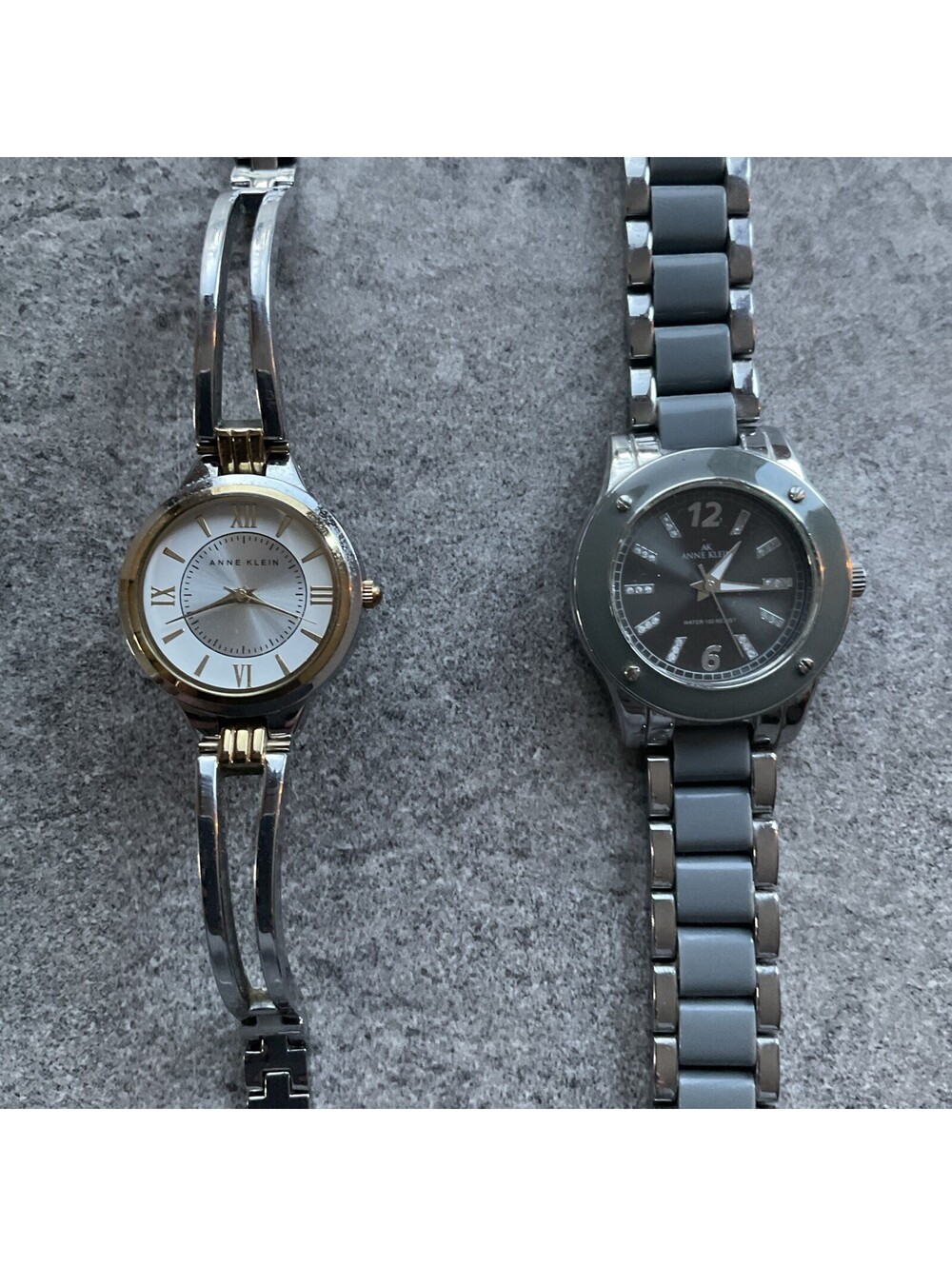 Beautiful Pair Of Anne Klein Womens Watches Both Watches Run Great B-W
